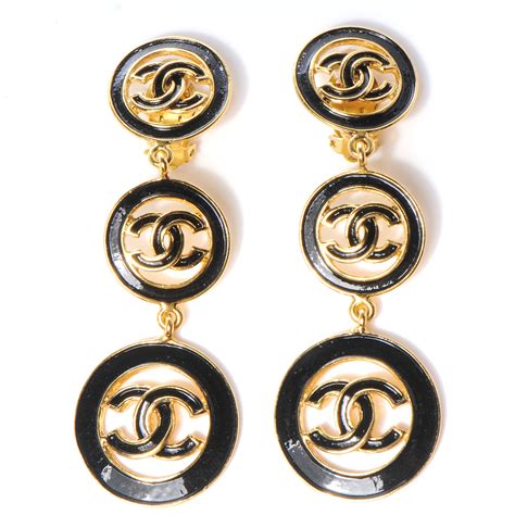 chanel clip on earrings painful|authentic chanel earrings.